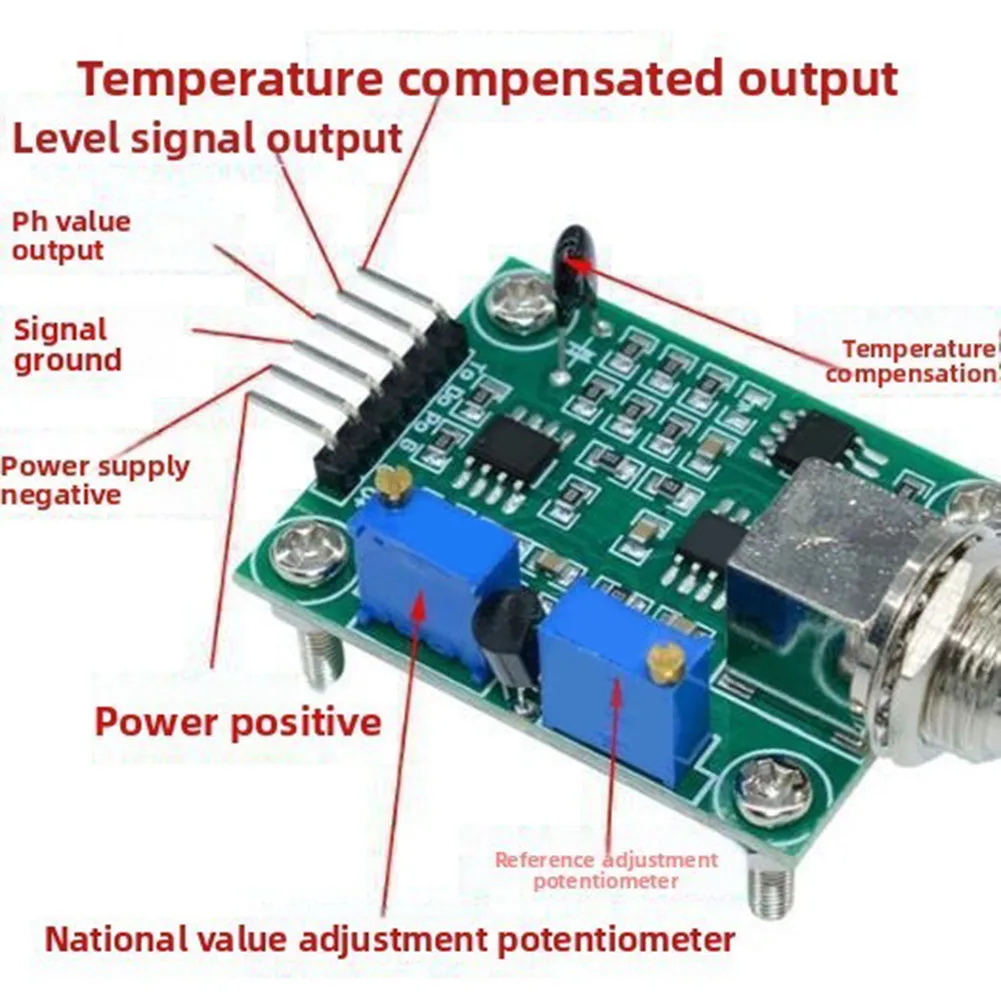 Hydration Sensor Skin - BNC電極プローブ付きPHセンサーモジュール、Arduinoおよび土壌・水質モニタリング用データ収集システムと互換性あり