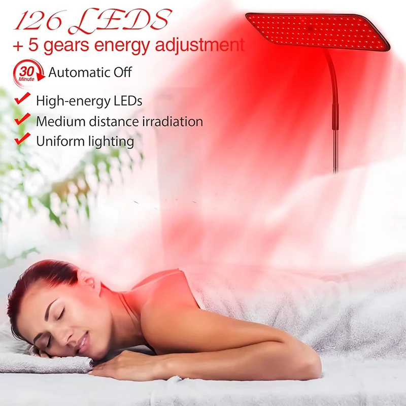 660nm 850nm LED赤色光療法パネル（スタンド付き - Galvanic Skin Sensor のレビューと価格