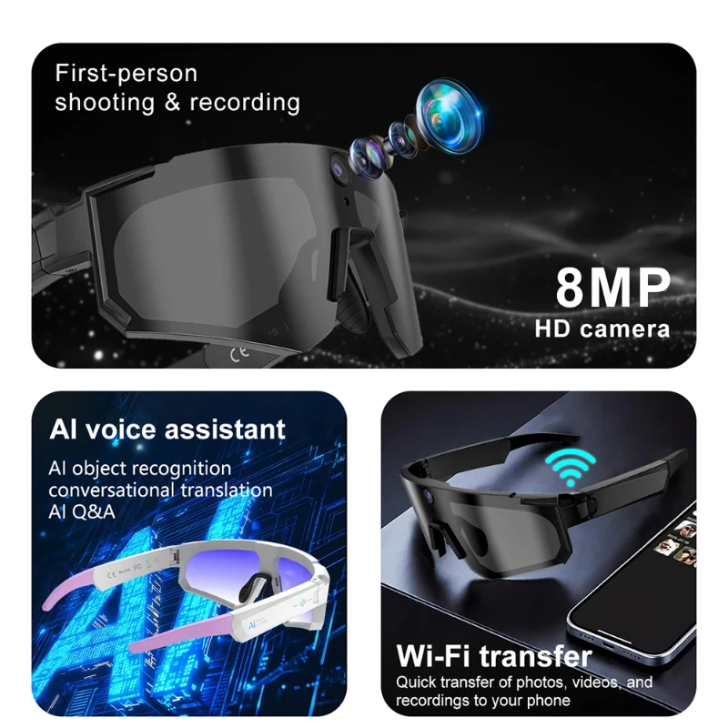 OnePlus AIスマートグラス ChatGPT 8Kカメ - Smart Glasses Lens のレビューと価格