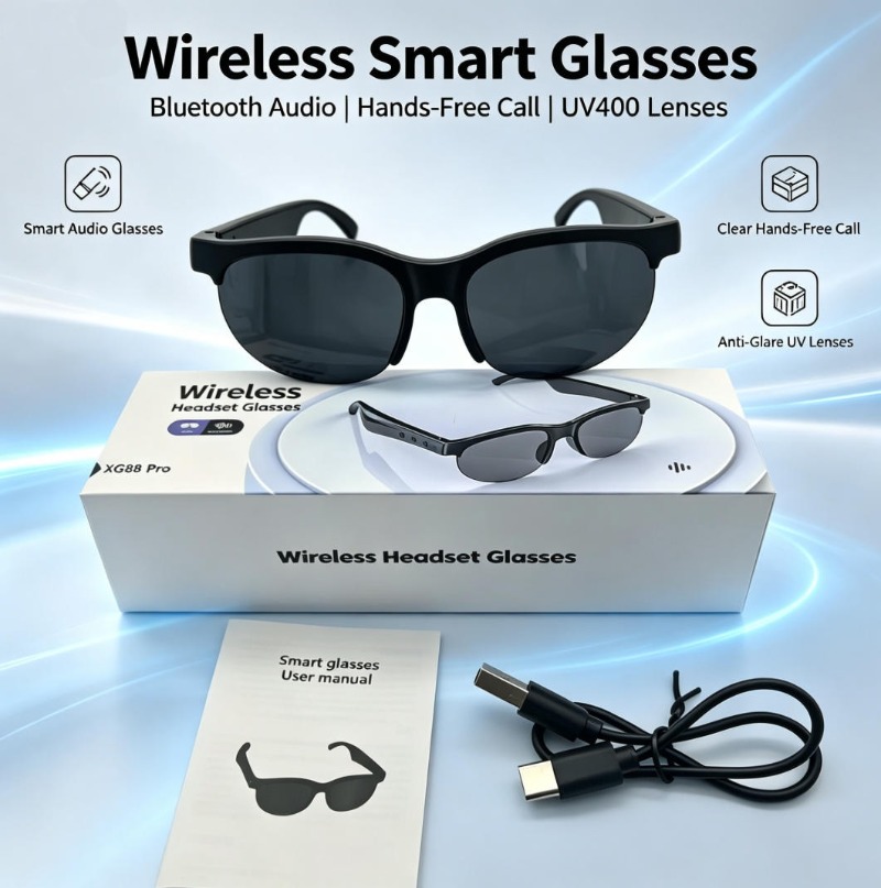 スマートグラス ブルートゥース通話 音楽再生 タッチコントロ - Smart Glasses Lens のレビューと価格