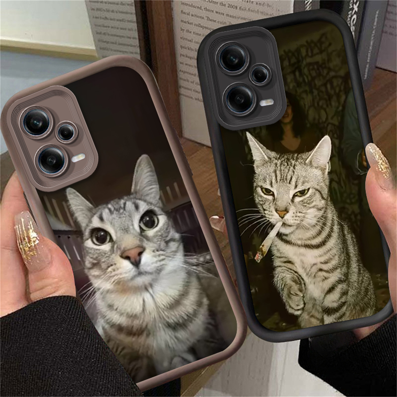 流行の猫が喫煙しているデザインのスマホケース Xiaomi  - Xiaomi Redmi Note 14 のレビューと価格
